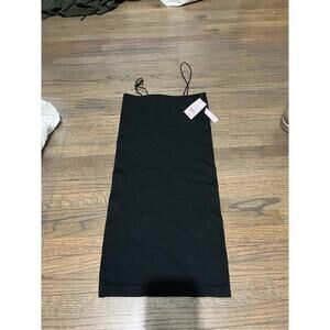NWT XS Wild Fable Bodycon Spaghetti Strap Black Dress